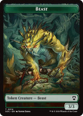 Beast // Primo, The Indivisible Double-Sided Token [Secrets of Strixhaven Commander Tokens] | Game Master's Emporium (The New GME)