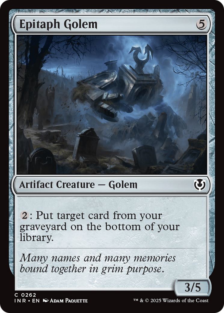 Epitaph Golem [Innistrad Remastered] | Game Master's Emporium (The New GME)