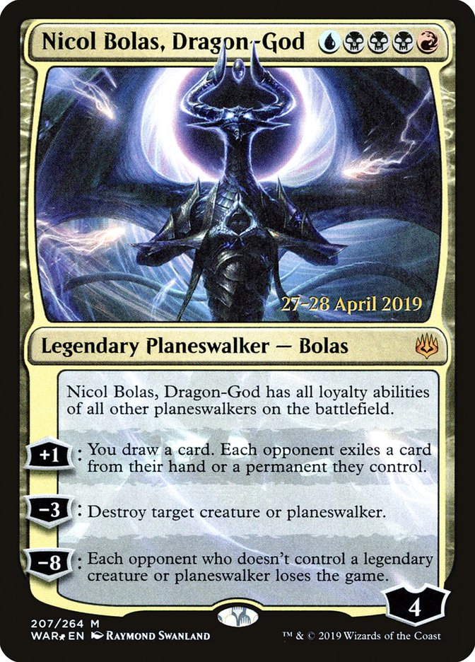 Nicol Bolas, Dragon-God [War of the Spark Prerelease Promos] | Game Master's Emporium (The New GME)