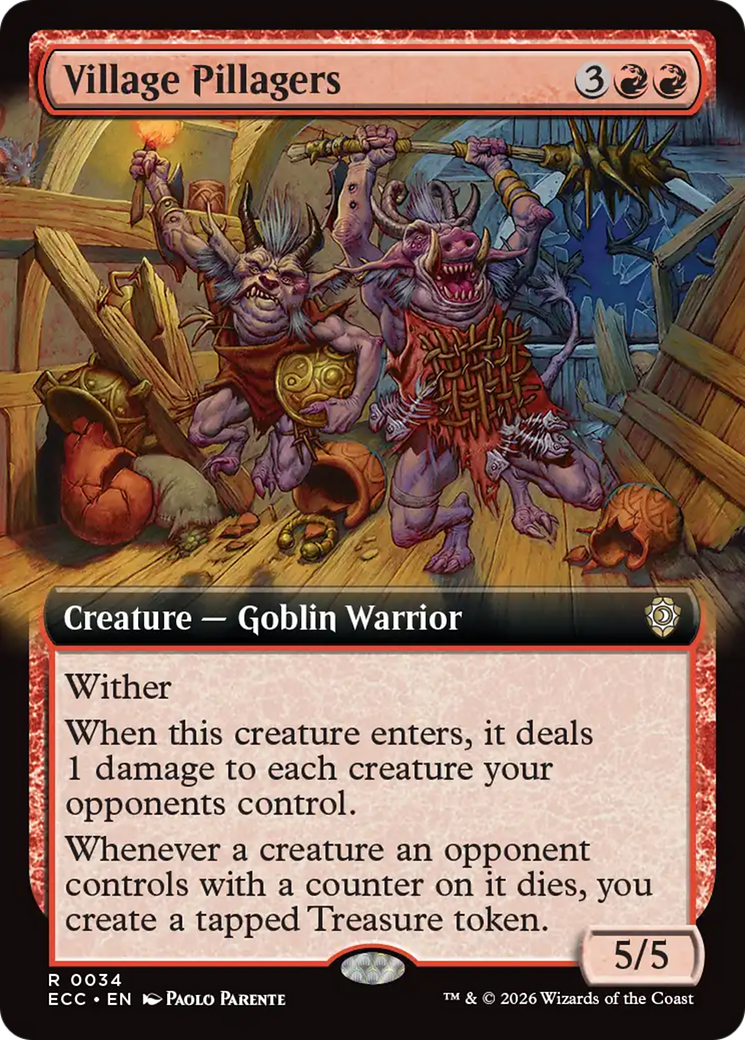 Village Pillagers (Extended Art) [Lorwyn Eclipsed Commander] | Game Master's Emporium (The New GME)