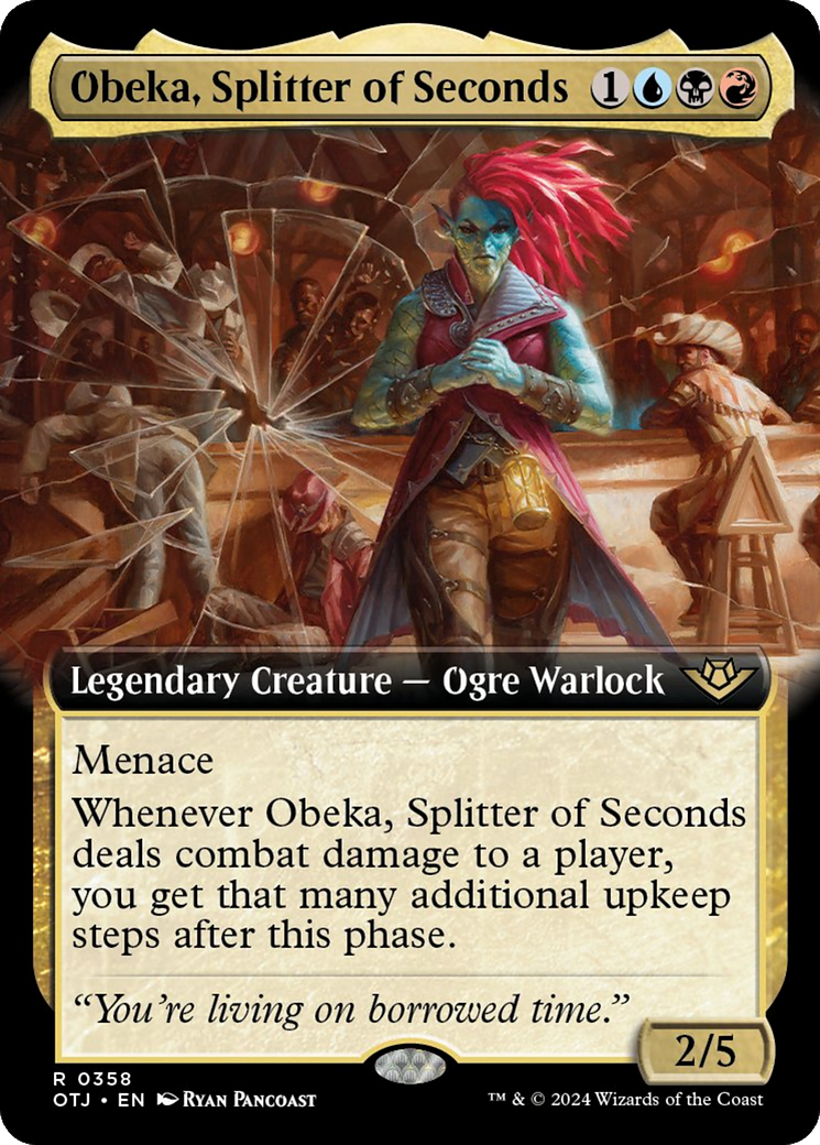 Obeka, Splitter of Seconds (Extended Art) [Outlaws of Thunder Junction] | Game Master's Emporium (The New GME)