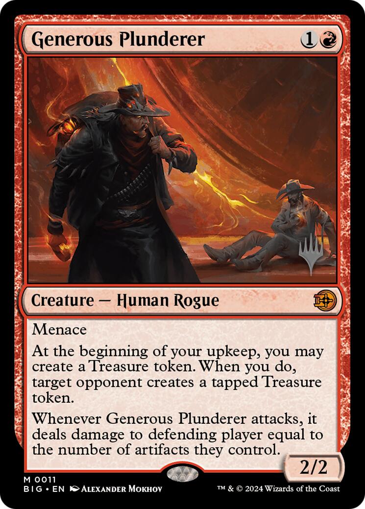 Generous Plunderer [Outlaws of Thunder Junction Promos] | Game Master's Emporium (The New GME)