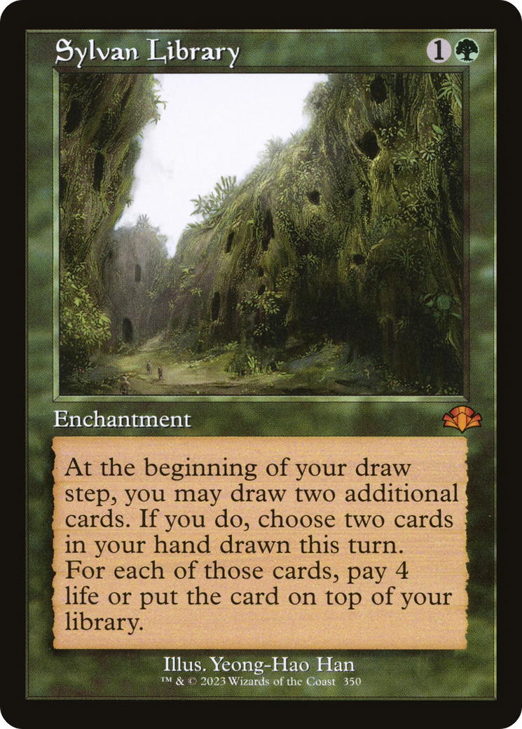 Sylvan Library (Retro) [Dominaria Remastered] | Game Master's Emporium (The New GME)