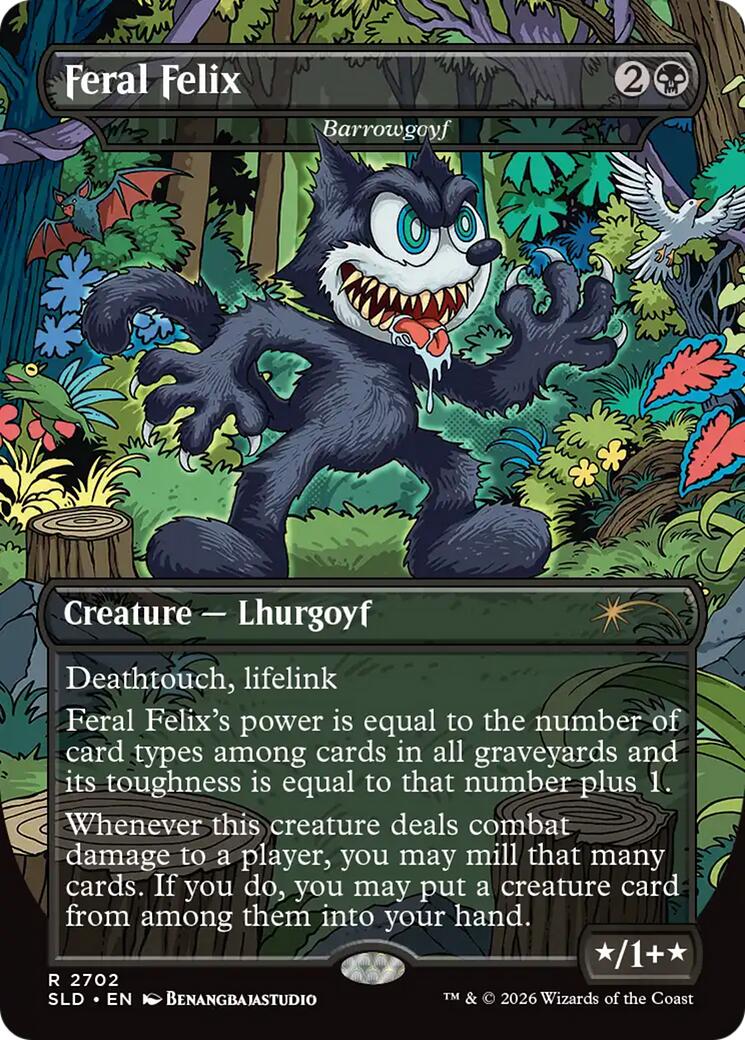 Feral Felix - Barrowgoyf [Secret Lair Drop Series] | Game Master's Emporium (The New GME)