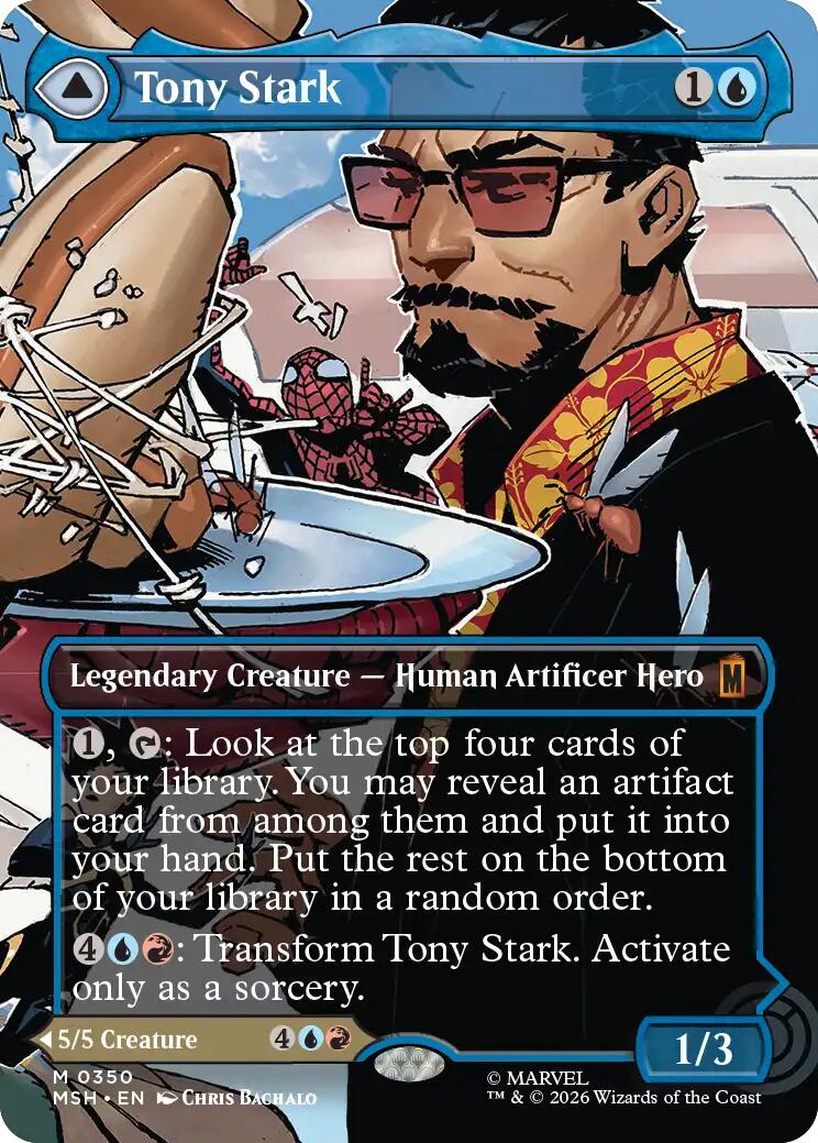 Tony Stark (Borderless) (0350) [Marvel Super Heroes] | Game Master's Emporium (The New GME)