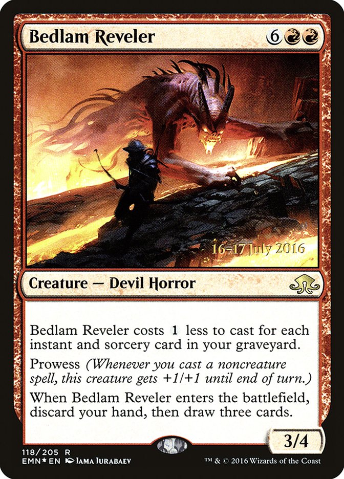 Bedlam Reveler [Eldritch Moon Prerelease Promos] | Game Master's Emporium (The New GME)