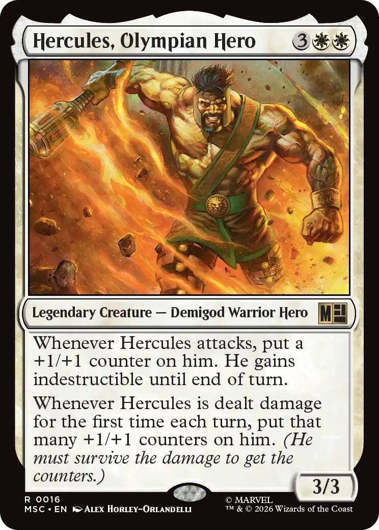 Hercules, Olympian Hero (Surge Foil) [Marvel Super Heroes Commander] | Game Master's Emporium (The New GME)