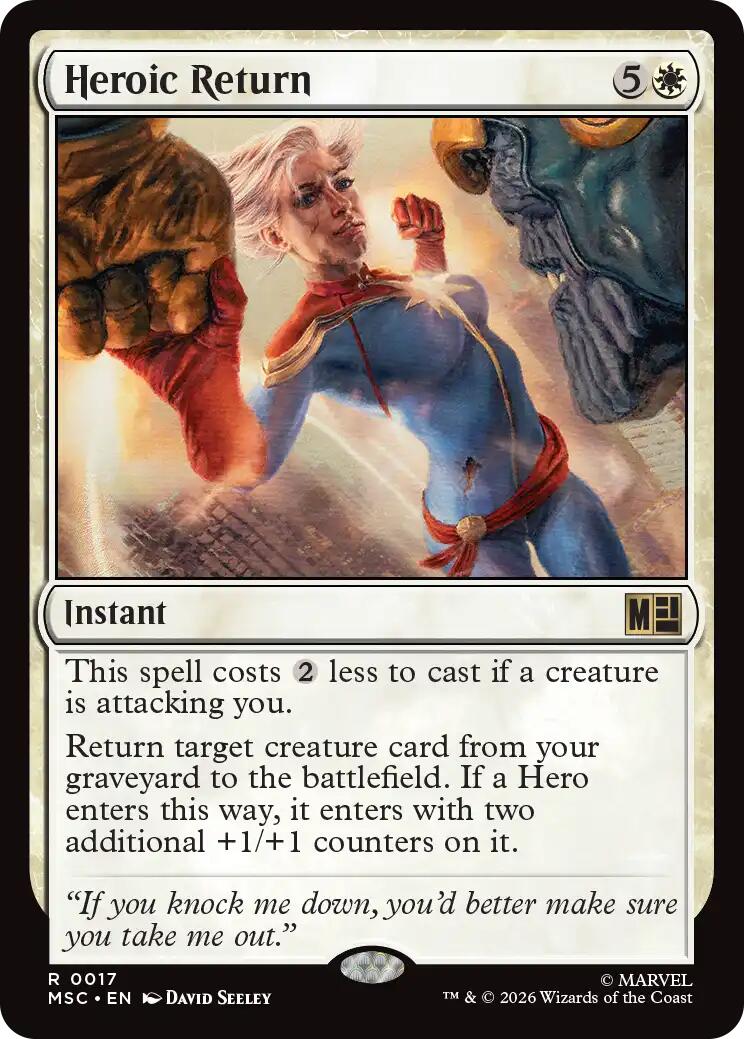 Heroic Return (Surge Foil) [Marvel Super Heroes Commander] | Game Master's Emporium (The New GME)