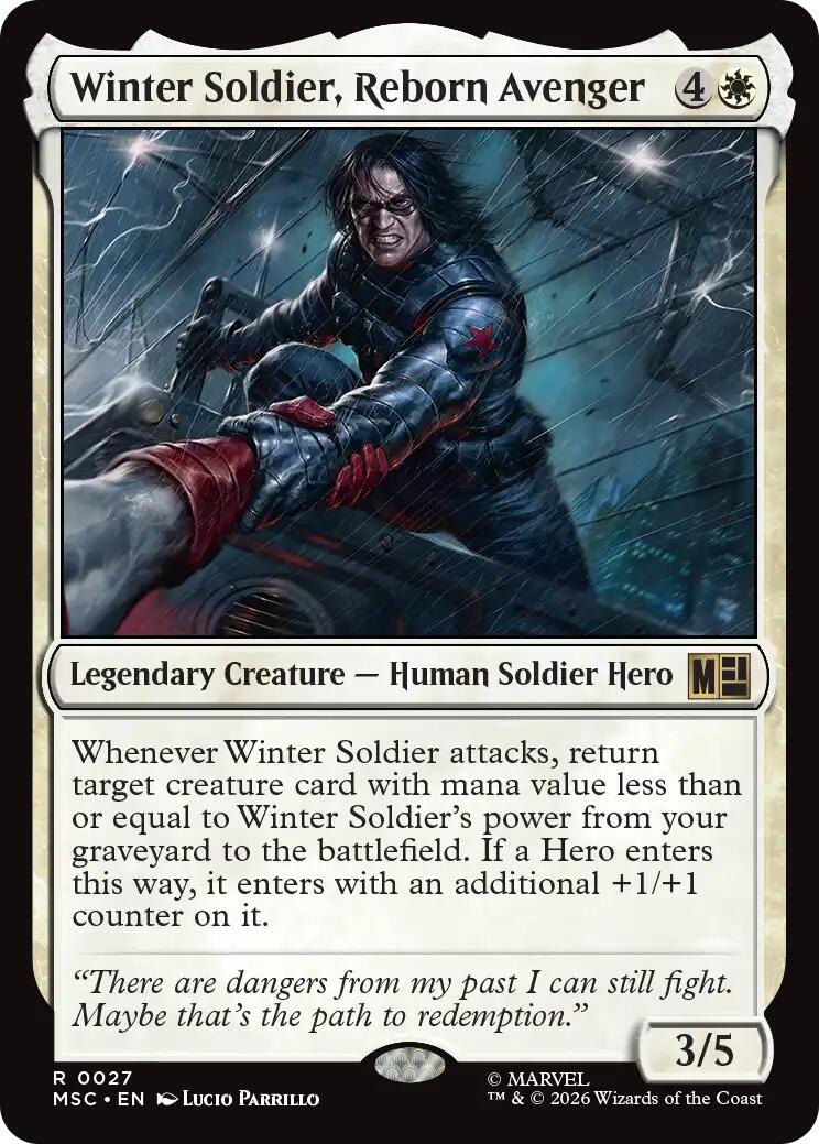 Winter Soldier, Reborn Avenger (Surge Foil) [Marvel Super Heroes Commander] | Game Master's Emporium (The New GME)