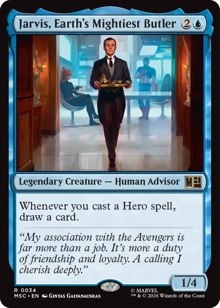 Jarvis, Earth's Mightiest Butler (Surge Foil) [Marvel Super Heroes Commander] | Game Master's Emporium (The New GME)