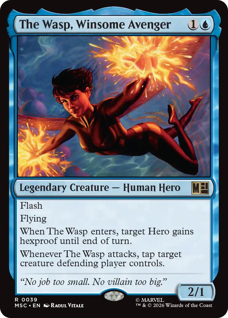 The Wasp, Winsome Avenger (Surge Foil) [Marvel Super Heroes Commander] | Game Master's Emporium (The New GME)