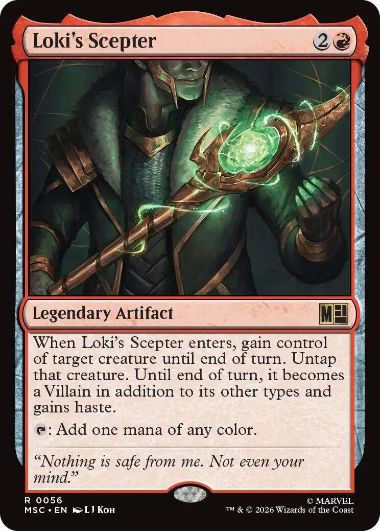 Loki's Scepter (Surge Foil) [Marvel Super Heroes Commander] | Game Master's Emporium (The New GME)