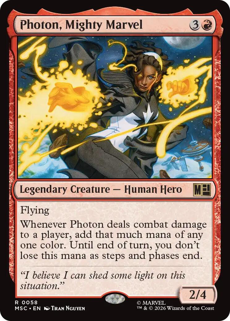 Photon, Mighty Marvel (Surge Foil) [Marvel Super Heroes Commander] | Game Master's Emporium (The New GME)