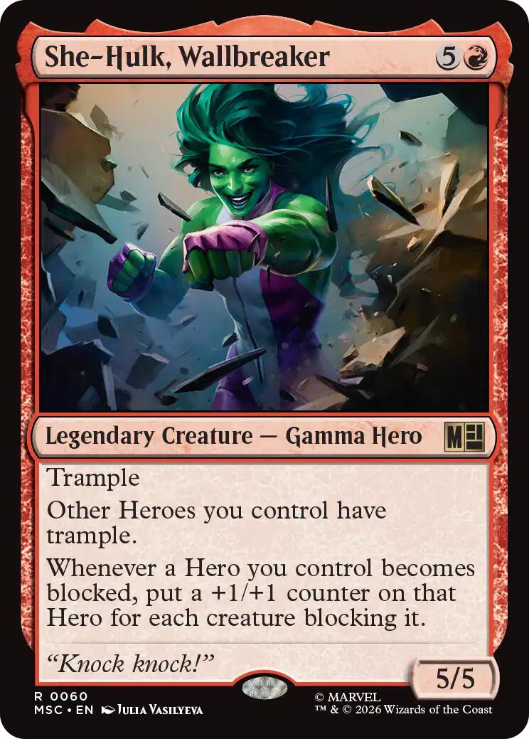 She-Hulk, Wallbreaker (Surge Foil) [Marvel Super Heroes Commander] | Game Master's Emporium (The New GME)