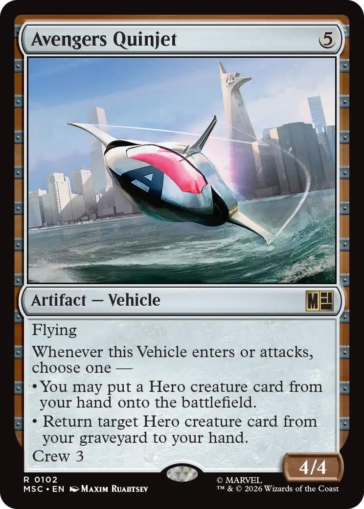 Avengers Quinjet (Surge Foil) [Marvel Super Heroes Commander] | Game Master's Emporium (The New GME)