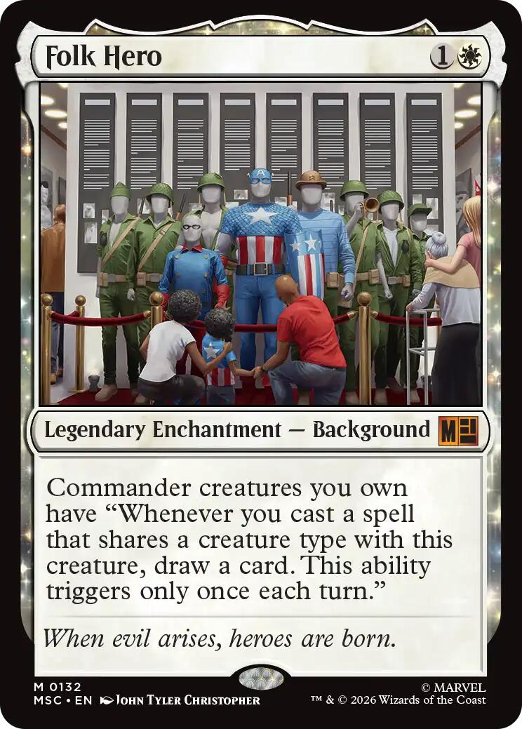 Folk Hero (Surge Foil) [Marvel Super Heroes Commander] | Game Master's Emporium (The New GME)