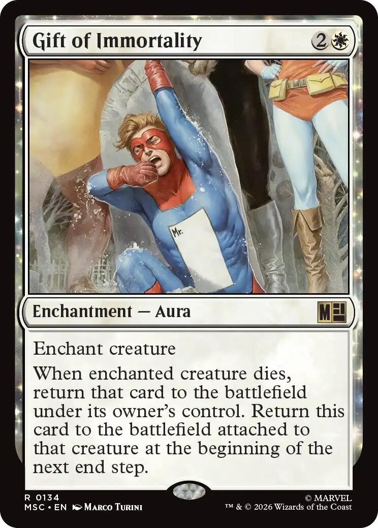 Gift of Immortality (Surge Foil) [Marvel Super Heroes Commander] | Game Master's Emporium (The New GME)