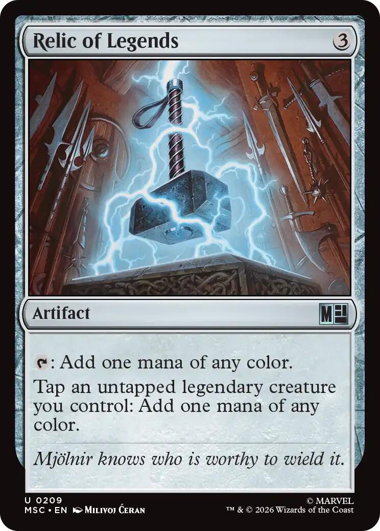 Relic of Legends (Surge Foil) [Marvel Super Heroes Commander] | Game Master's Emporium (The New GME)
