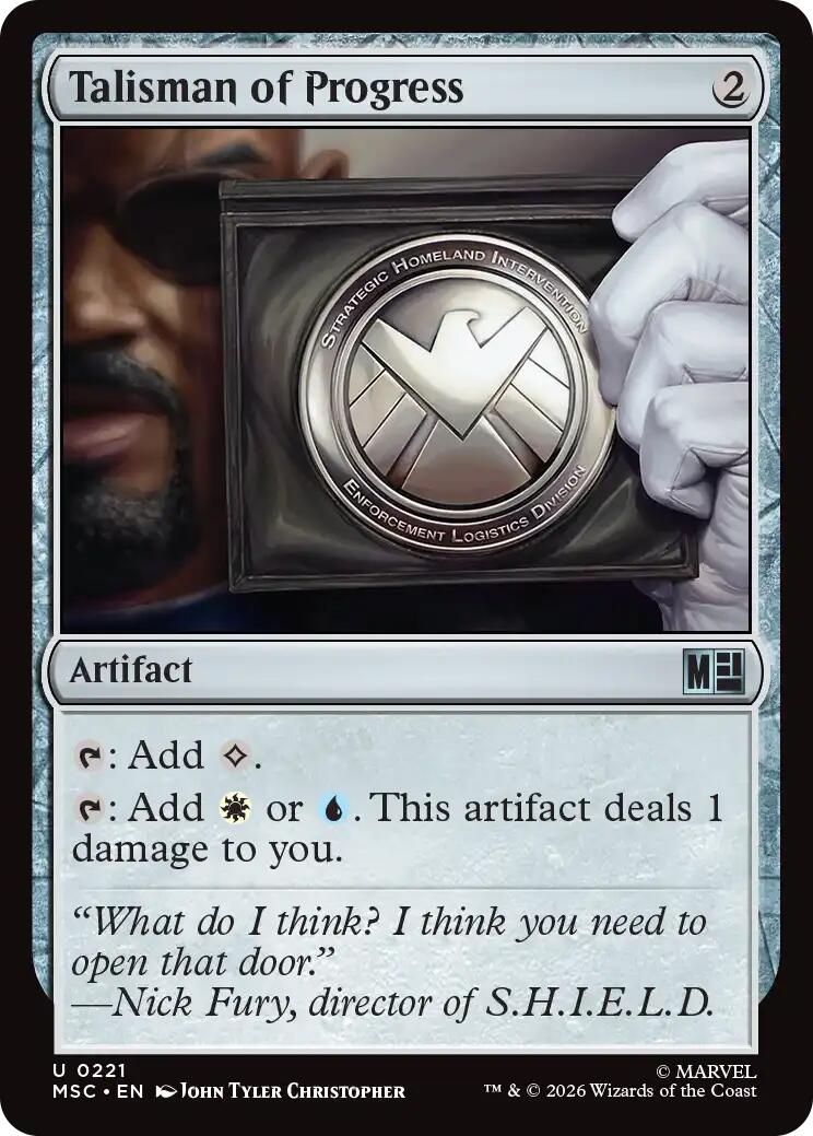 Talisman of Progress (Surge Foil) [Marvel Super Heroes Commander] | Game Master's Emporium (The New GME)