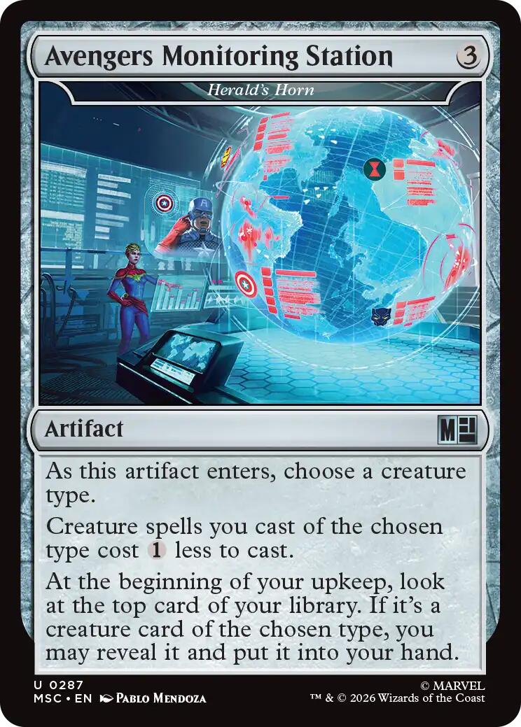 Avengers Monitoring Station - Herald's Horn (Surge Foil) [Marvel Super Heroes Commander] | Game Master's Emporium (The New GME)