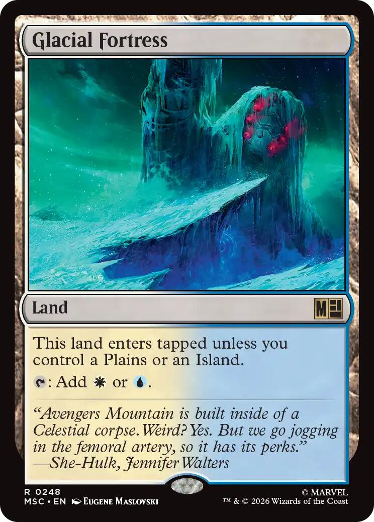 Glacial Fortress (Surge Foil) [Marvel Super Heroes Commander] | Game Master's Emporium (The New GME)