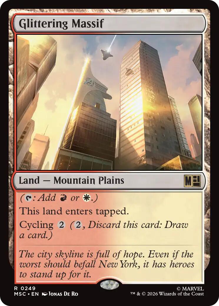 Glittering Massif (Surge Foil) [Marvel Super Heroes Commander] | Game Master's Emporium (The New GME)