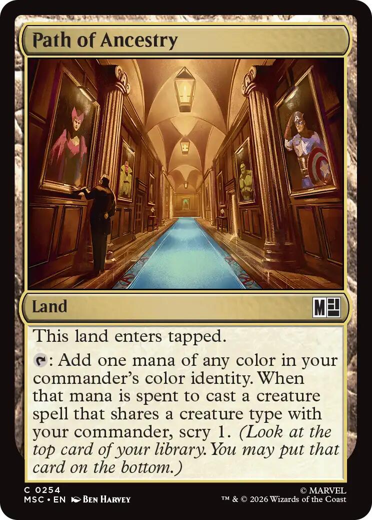 Path of Ancestry (Surge Foil) [Marvel Super Heroes Commander] | Game Master's Emporium (The New GME)