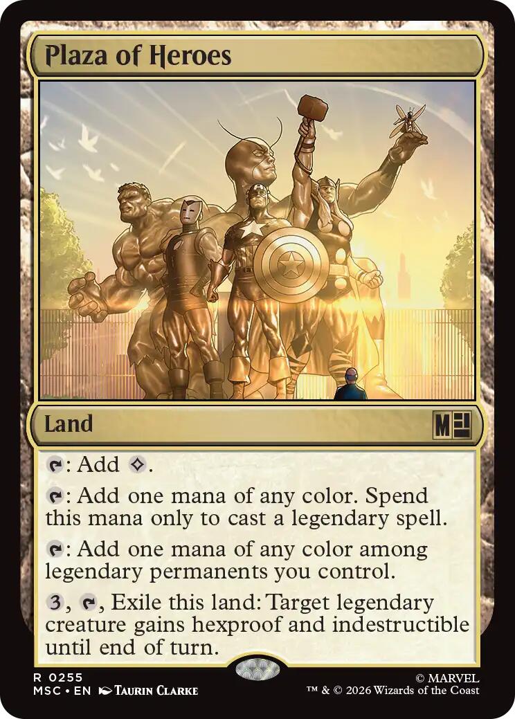 Plaza of Heroes (Surge Foil) [Marvel Super Heroes Commander] | Game Master's Emporium (The New GME)