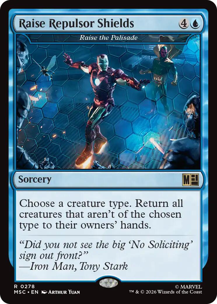 Raise Repulsor Shields - Raise the Palisade (Surge Foil) [Marvel Super Heroes Commander] | Game Master's Emporium (The New GME)