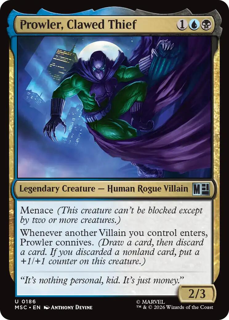 Prowler, Clawed Thief [Marvel Super Heroes Commander] | Game Master's Emporium (The New GME)