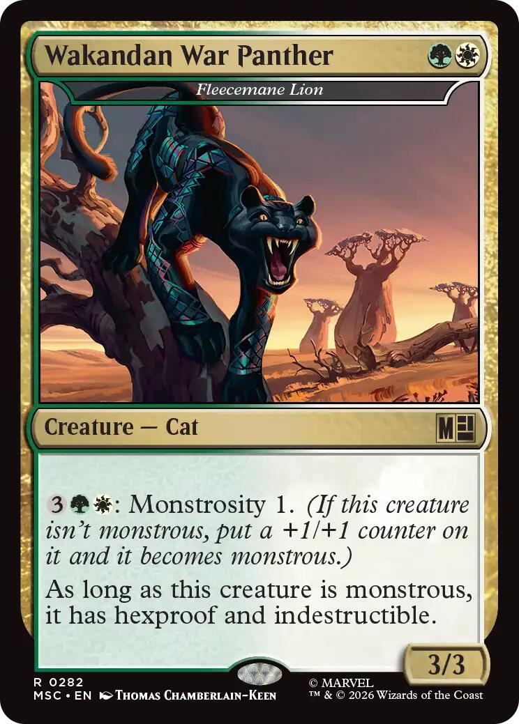 Wakandan War Panther - Fleecemane Lion [Marvel Super Heroes Commander] | Game Master's Emporium (The New GME)