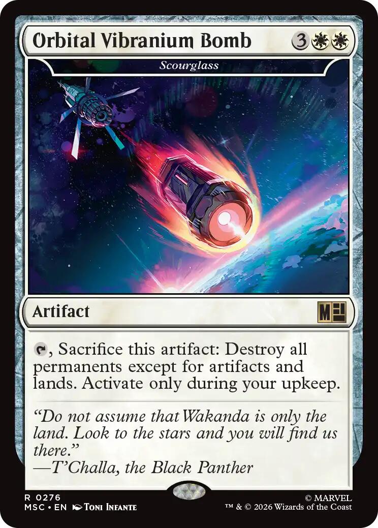Orbital Vibranium Bomb - Scourglass (Surge Foil) [Marvel Super Heroes Commander] | Game Master's Emporium (The New GME)