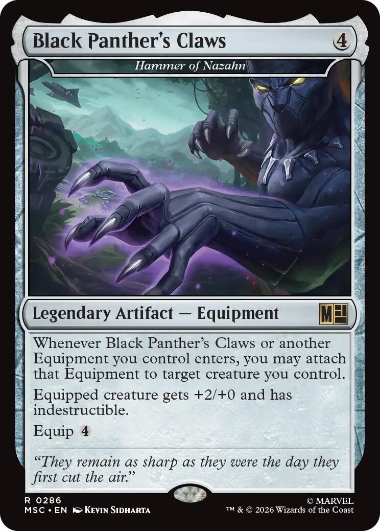 Black Panther's Claws - Hammer of Nazahn (Surge Foil) [Marvel Super Heroes Commander] | Game Master's Emporium (The New GME)