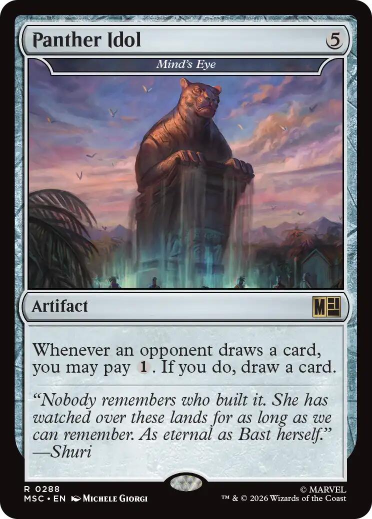 Panther Idol - Mind's Eye (Surge Foil) [Marvel Super Heroes Commander] | Game Master's Emporium (The New GME)
