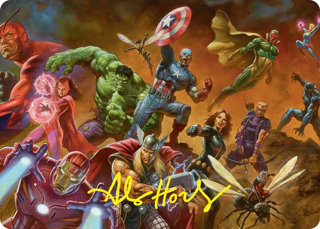 Avengers Assemble! Art Card (Gold-Stamped Signature) [Marvel Super Heroes Art Series] | Game Master's Emporium (The New GME)