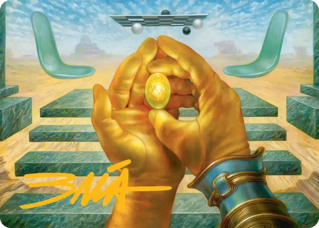 The Mind Stone Art Card (Gold-Stamped Signature) [Marvel Super Heroes Art Series] | Game Master's Emporium (The New GME)