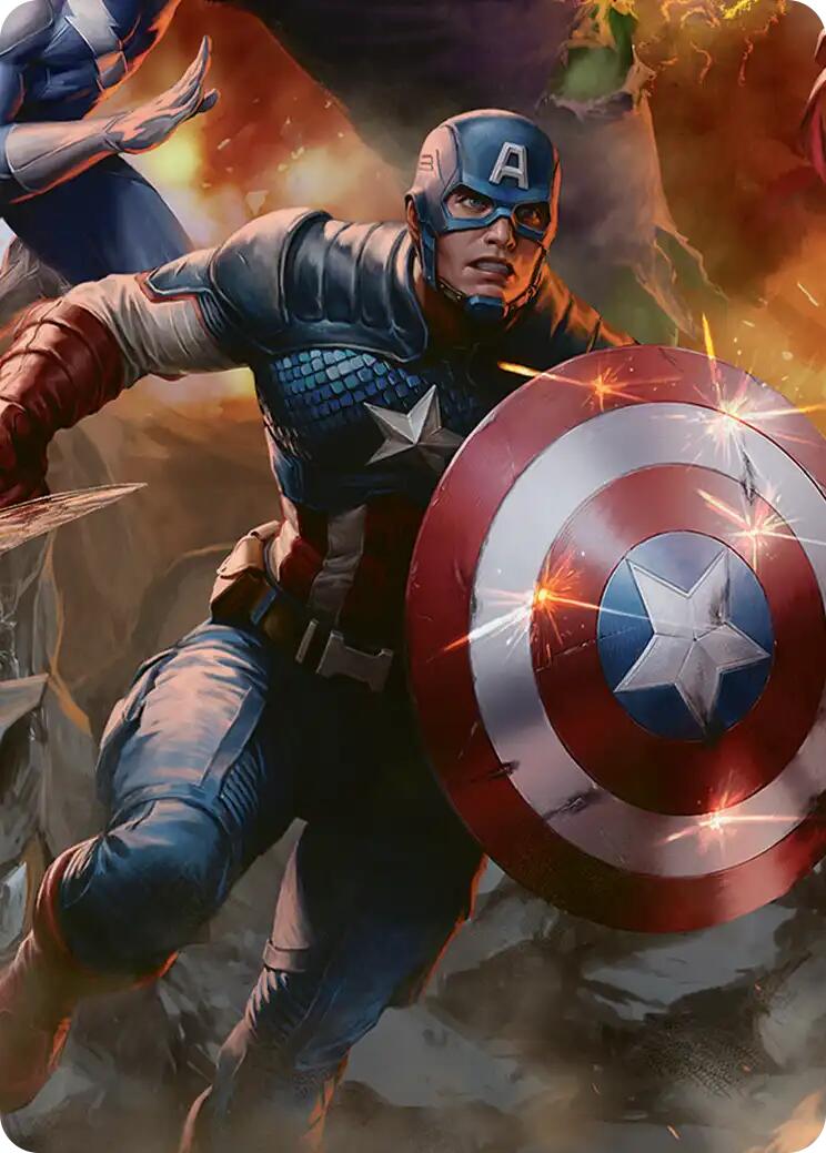 Captain America, Unbowed Art Card [Marvel Super Heroes Art Series] | Game Master's Emporium (The New GME)