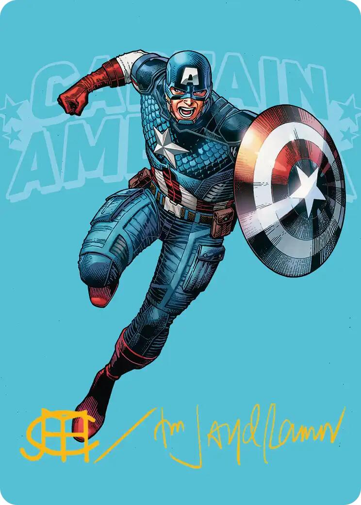 Captain America, Super-Soldier Art Card (Gold-Stamped Signature) [Marvel Super Heroes Art Series] | Game Master's Emporium (The New GME)