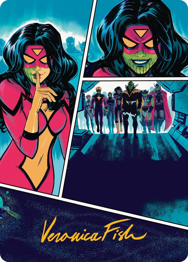 Secret Invasion Art Card (Gold-Stamped Signature) [Marvel Super Heroes Art Series] | Game Master's Emporium (The New GME)