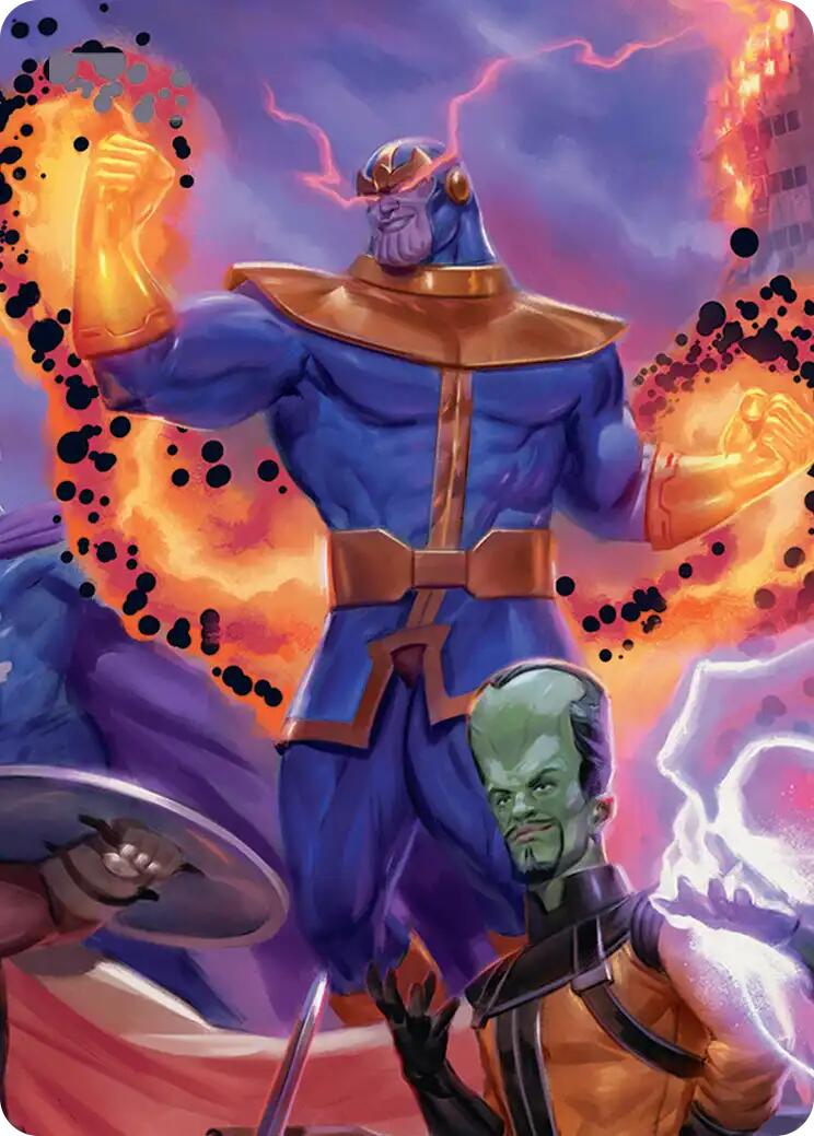 Thanos, Death's Consort Art Card [Marvel Super Heroes Art Series] | Game Master's Emporium (The New GME)