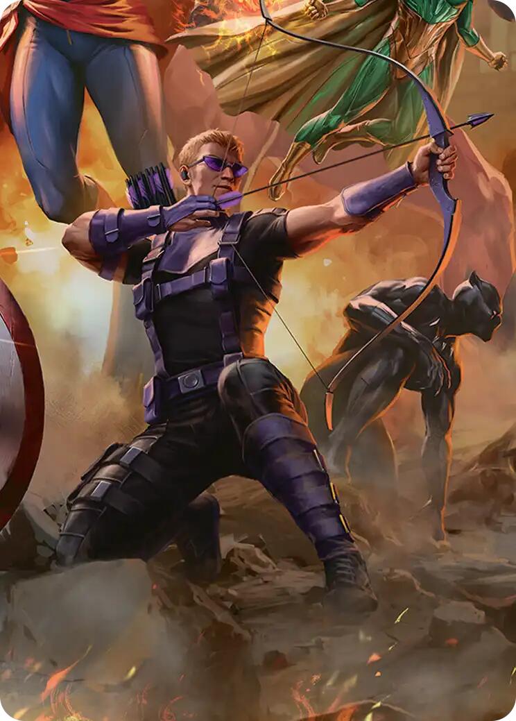 Hawkeye, Trick Shot Art Card [Marvel Super Heroes Art Series] | Game Master's Emporium (The New GME)