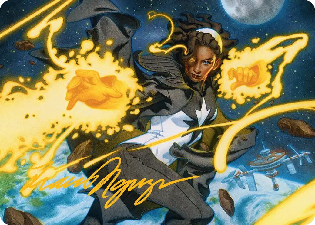 Photon, Mighty Marvel Art Card (Gold-Stamped Signature) [Marvel Super Heroes Art Series] | Game Master's Emporium (The New GME)