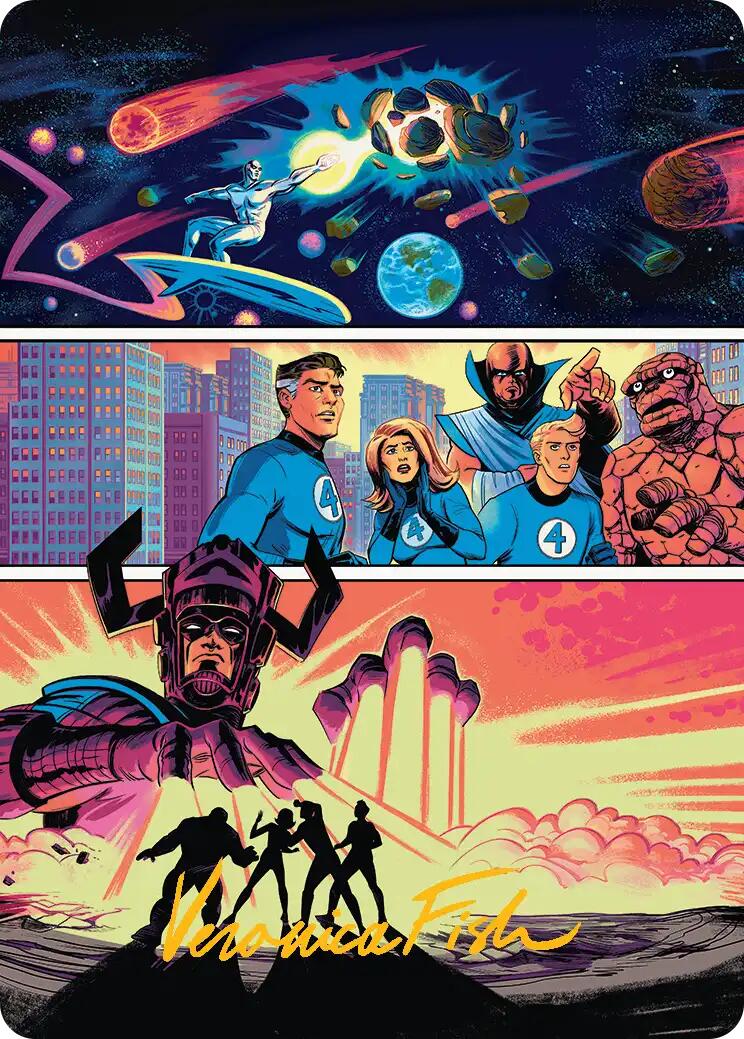 The Coming of Galactus Art Card (Gold-Stamped Signature) [Marvel Super Heroes Art Series] | Game Master's Emporium (The New GME)