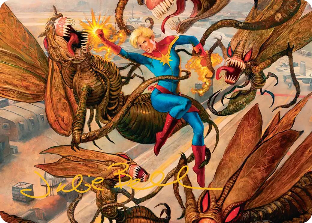 Captain Marvel, Apex Avenger Art Card (Gold-Stamped Signature) [Marvel Super Heroes Art Series] | Game Master's Emporium (The New GME)