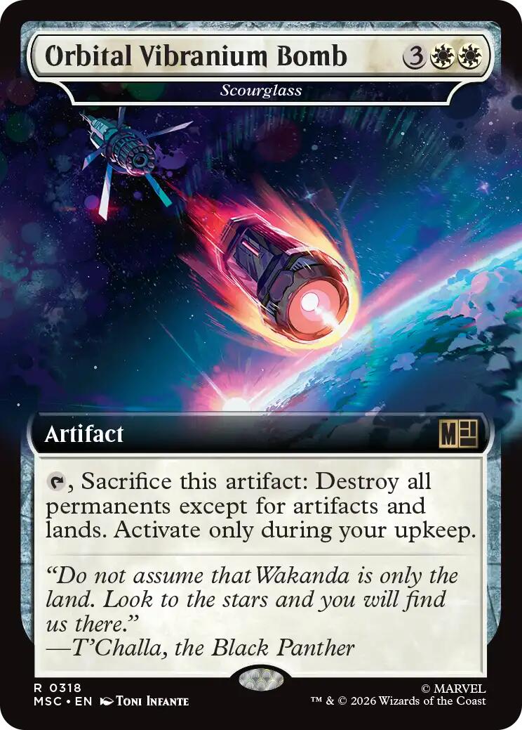 Orbital Vibranium Bomb - Scourglass (Extended Art) [Marvel Super Heroes Commander] | Game Master's Emporium (The New GME)