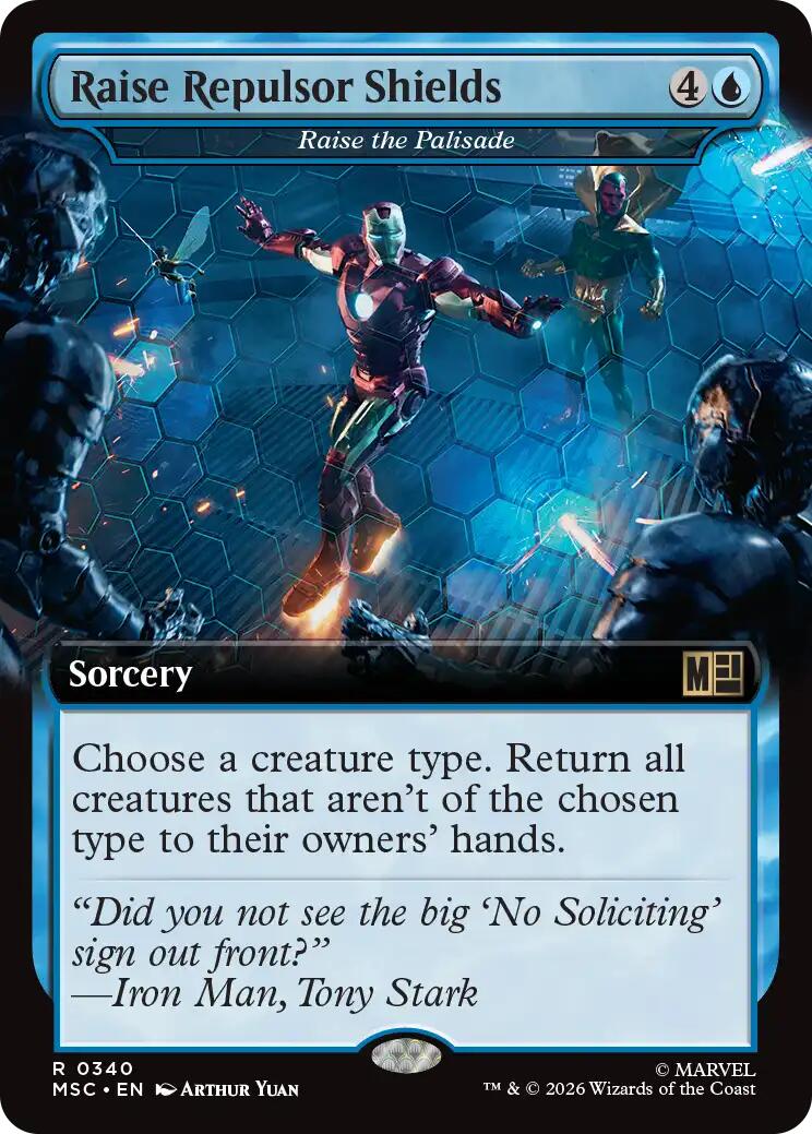 Raise Repulsor Shields - Raise the Palisade (Extended Art) [Marvel Super Heroes Commander] | Game Master's Emporium (The New GME)