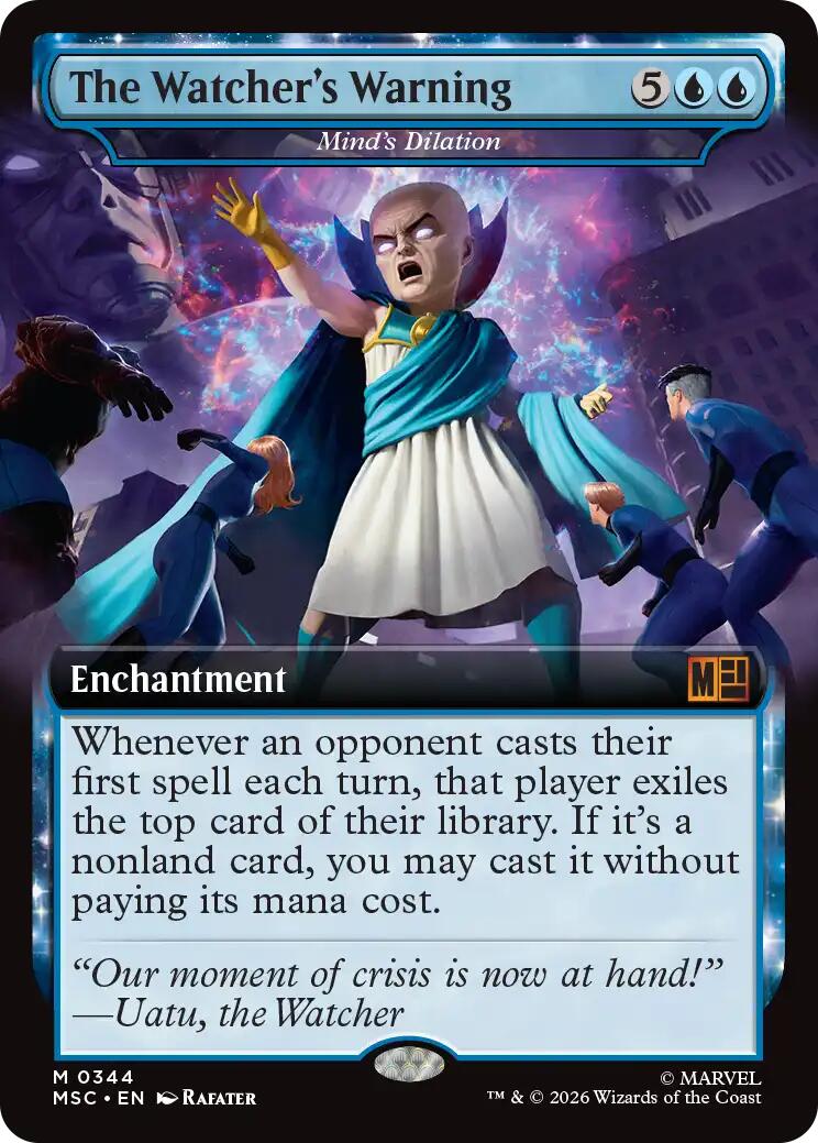 The Watcher's Warning - Mind's Dilation (Extended Art) [Marvel Super Heroes Commander] | Game Master's Emporium (The New GME)