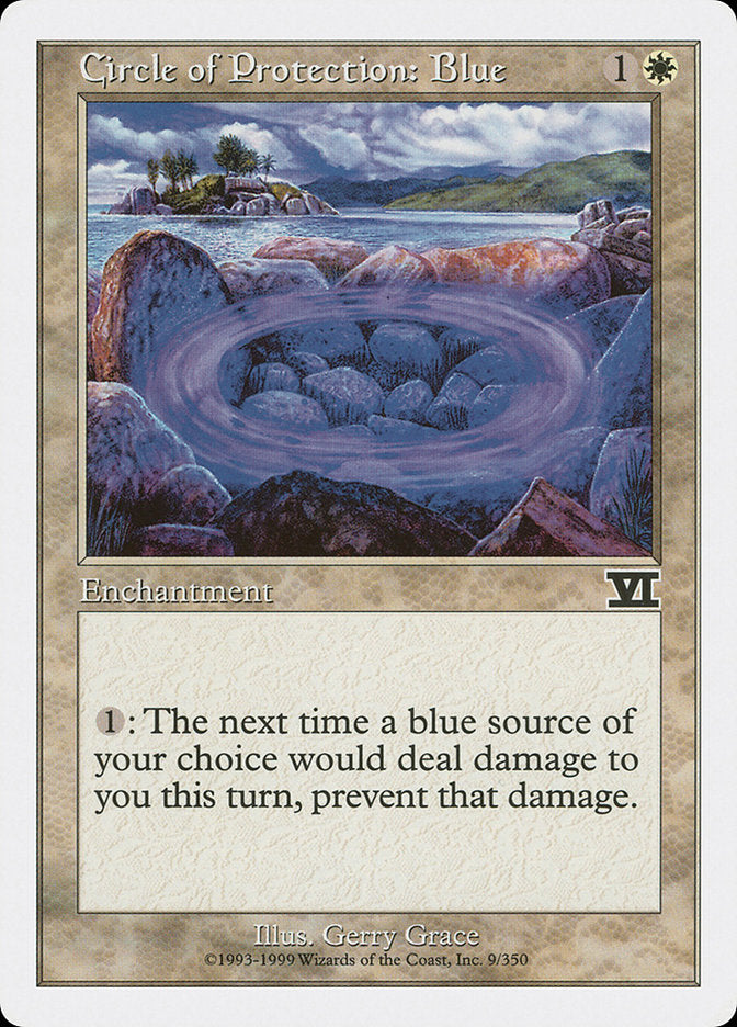 Circle of Protection: Blue [Classic Sixth Edition] | Game Master's Emporium (The New GME)