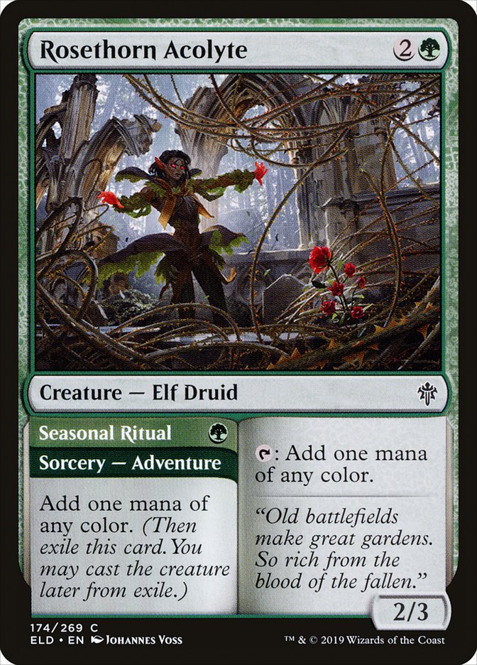 Rosethorn Acolyte // Seasonal Ritual [Throne of Eldraine] | Game Master's Emporium (The New GME)