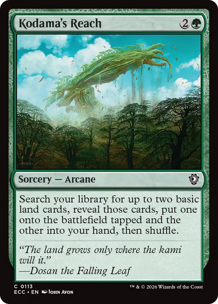 Kodama's Reach [Lorwyn Eclipsed Commander] | Game Master's Emporium (The New GME)
